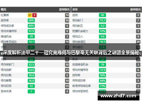 深度解析法甲二十一冠究竟缘何与巴黎毫无关联背后之谜团全景揭秘